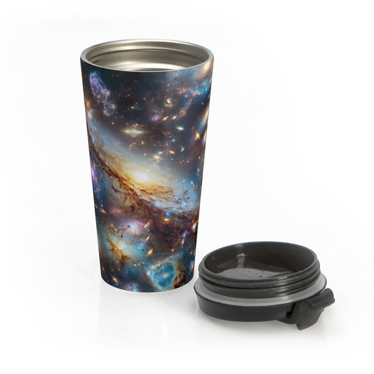Cosmic Travel Mug - 'Frosted Galaxy' - 15oz