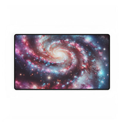 Spiral Galaxy Desk Mat - 'Starborn Whirl' - Cosmic Gaming & Office Decor