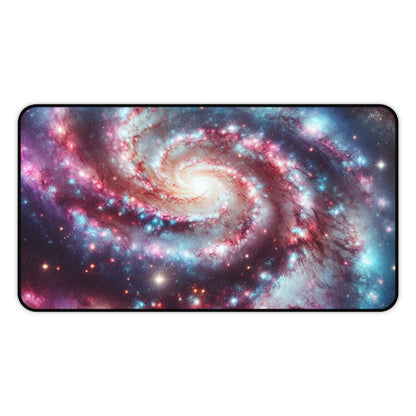 Spiral Galaxy Desk Mat - 'Starborn Whirl' - Cosmic Gaming & Office Decor