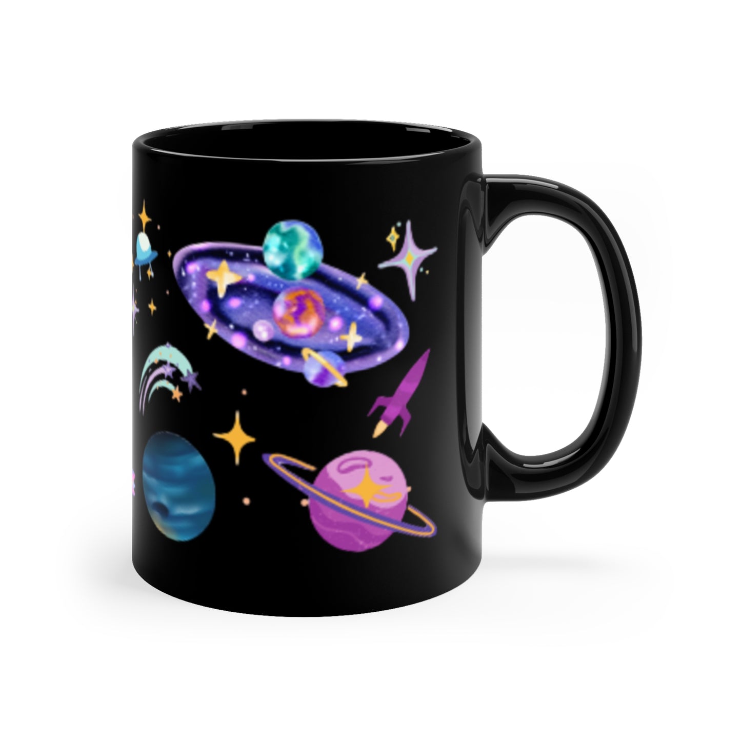 Galactic Space Themed Mug - 'Cosmic Overload' - 11oz