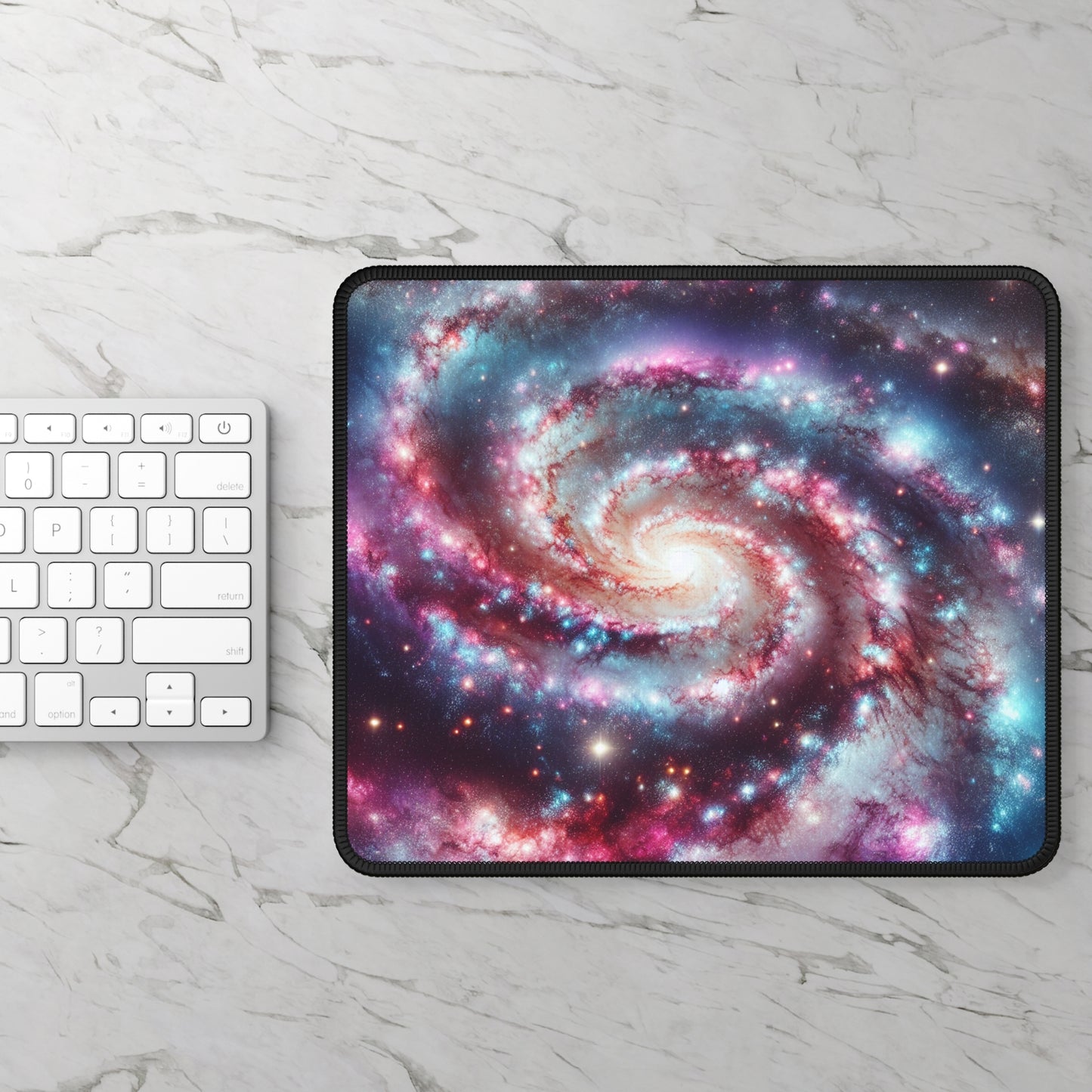 Spiral Galaxy Mouse Pad - 'Starborn Whirl' - Cosmic Gaming & Office Decor