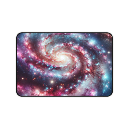 Spiral Galaxy Desk Mat - 'Starborn Whirl' - Cosmic Gaming & Office Decor