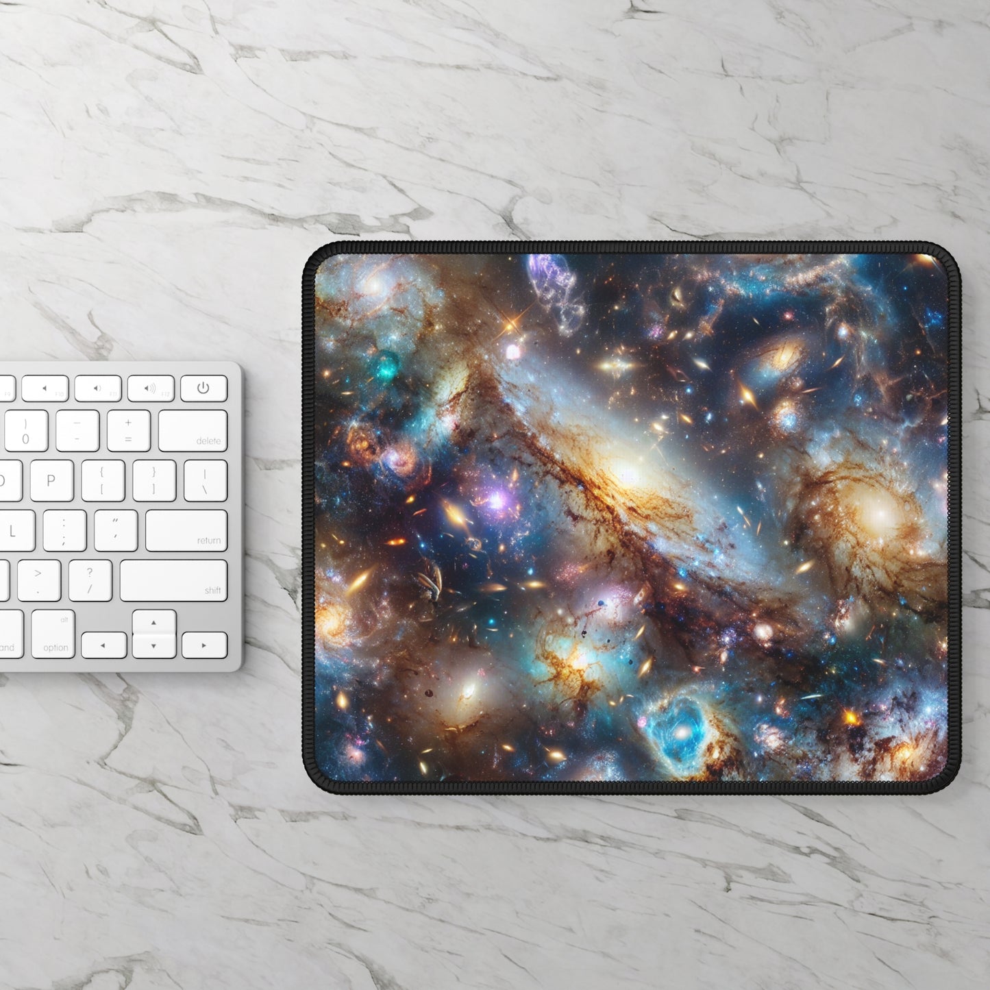 Galaxy Mouse Pad - 'Frosted Galaxy' - Cosmic Gaming & Office Decor